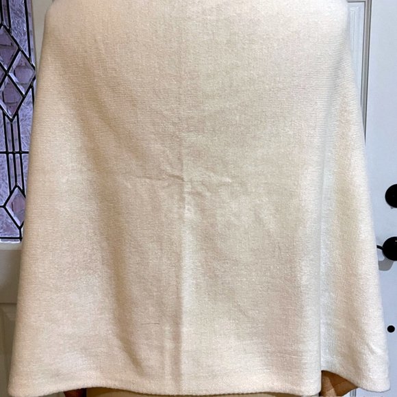 Cruise Club 4 way Ombre Cardishawl Tan Cream Poncho Cape Women OS Flannel - Picture 6 of 7